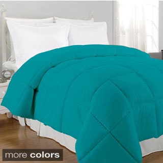 Buy Bright Solid Color Microfiber Down Alternative Comforter