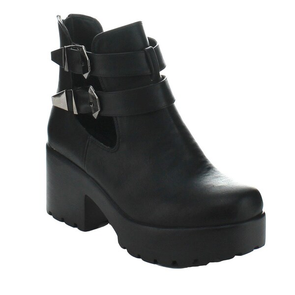 double platform booties