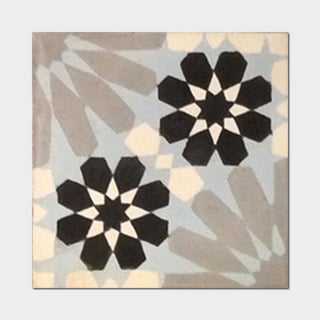 ###  Agdal Andalosia Grey Handmade Cement and Granite Moroccan Tile 8 x 8 Floor and Wall Tile (Pack of 12) (Morocco)