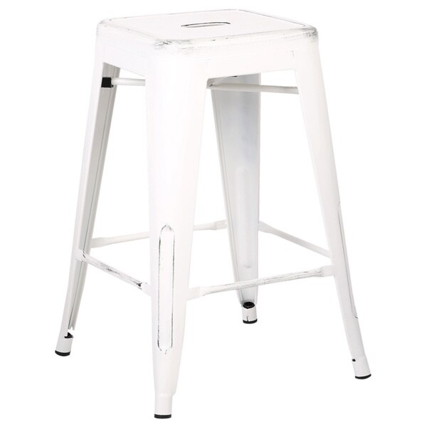 Vintage Industrial 24inch Stools (Set of 2) 16676025