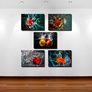 ###  Bruce Bain 'Pepper Splash' Canvas Wall Art
