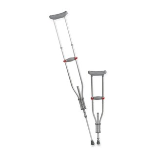 Medline Quick-Fit Adjustable Crutches-Image