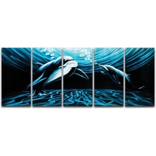 Hot Deal 'Midnight Affair' Metal Wall Art