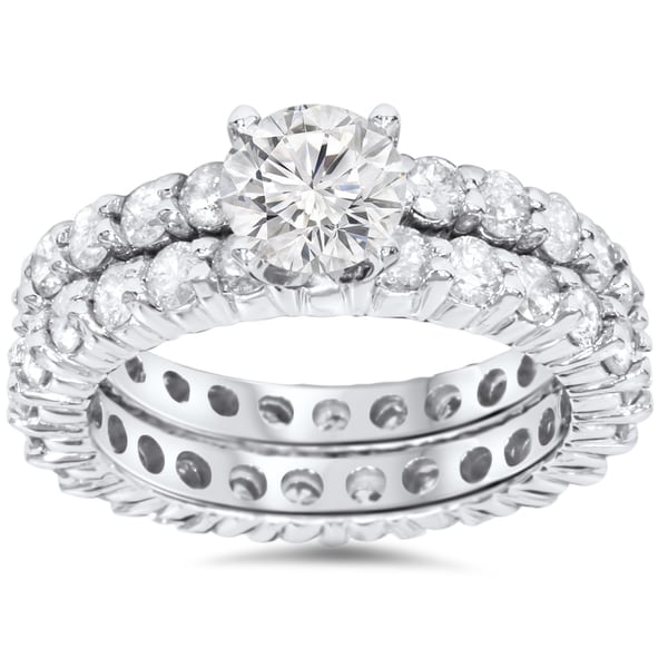 CT-TDW-Eternity-Diamond-Engagement-Ring-and-Eternity-Wedding-Ring-Set ...
