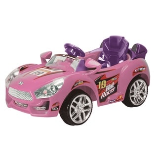 pink convertible ride on car