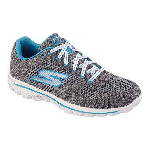 Women's Skechers GOwalk 2 Surge Sneaker Charcoal/Turquoise