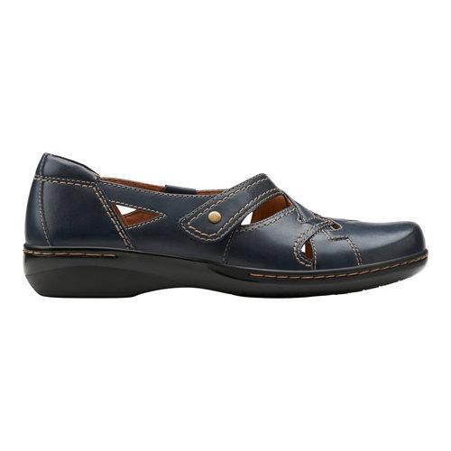 Women's Clarks Evianna Peal Navy Leather