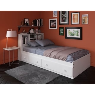 Low Price Kansas Twin Size Platform Storage Bed