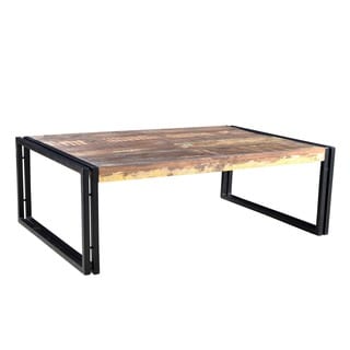 Timbergirl Rustic Reclaimed Wood Coffee Table (India)