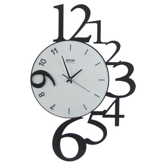 Round Abstract Decorative Clock