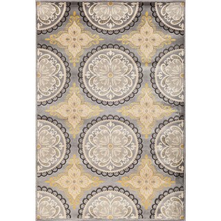 Find Shop Christopher Knight Home Paris Citron Pena Silver Area Rug (7'10 x 9'10)