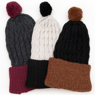 Hand-knit Chadwick Alpaca Wool Hat (Bolivia)-Image