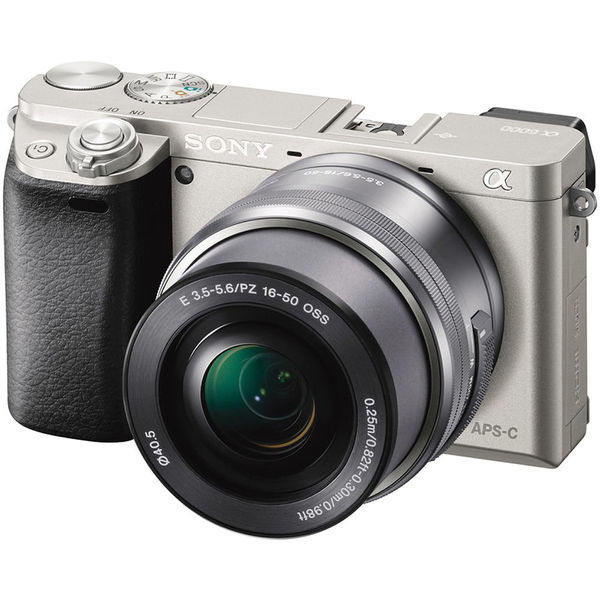 Sony Alpha a6000 24MP Silver Digital Camera with 16-50mm Lens