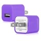 INSTEN 1A Universal USB Mini Colourful Travel Charger for Apple iPhone 4S/ 5S/ 6