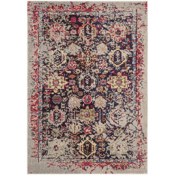 Safavieh Monaco Grey/ Multi Rug (4' x 5'7)