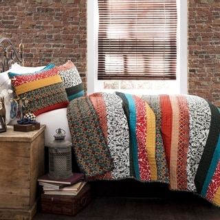 Lush Decor Boho Stripe 3-piece Quilt Set