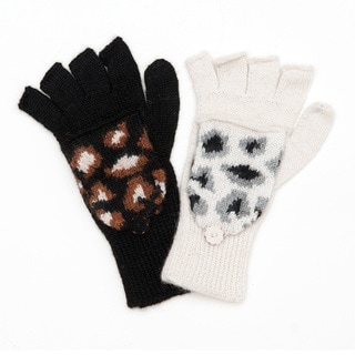 Nico Alpaca Wool Glitton Convertible Gloves (Bolivia)-Image