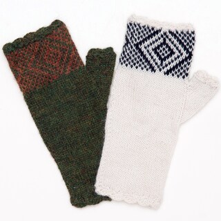 Holliday Alpaca Wool Knit Handwarmers (Bolivia)-Image