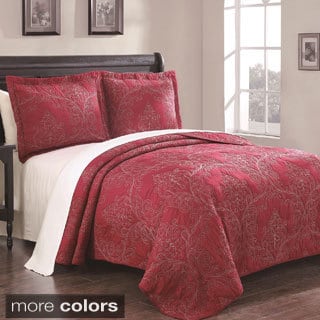Best Shopping Whilshire 3-piece Cotton Embroidered Quilt Set