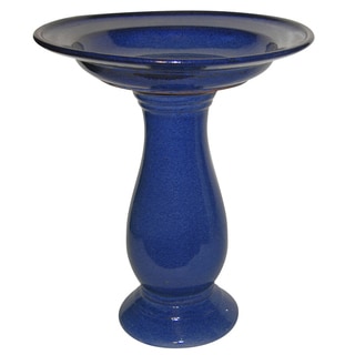 For sale Classic Blue Ceramic Bird Bath