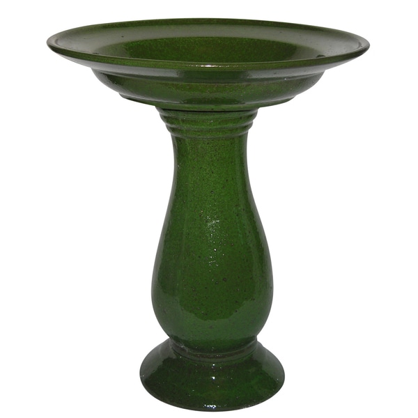 Moss Green Ceramic Bird Bath 16691280 Shopping