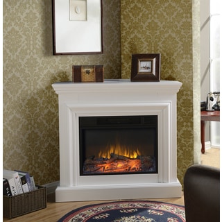 For sale Wide Electric Fireplace Mantel in White