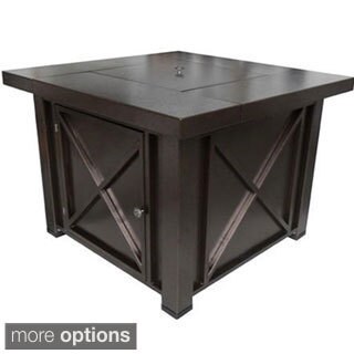 Phat Tommy Hammered Bronze Decorative Fire Pit and Lid