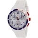 Swatch Men's Originals SUSM401 White Silicone Swiss Quartz Silver Dial Watch