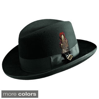 Stacy Adams Wool Felt Homburg Hat