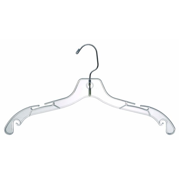 Clear Plastic Hangers (Set of 100)