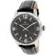 Tommy Hilfiger Men's 1710342 Black Leather Analog Quartz Watch with Black Dial