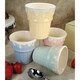 D'Lusso Designs Four Piece Multi Color Ceramic Ice Cream Cups Set
