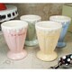 D'Lusso Designs Four Piece Multi Color Mini Ceramic Ice Cream Cup Set