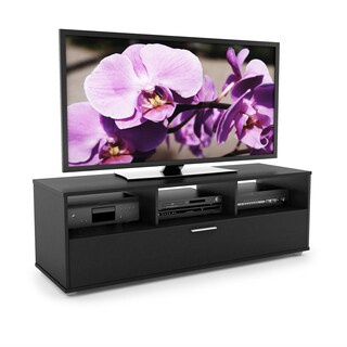 (^ ^)// Sonax Midnight Black TNP-508-B Naples 60-inch TV / Component Bench
