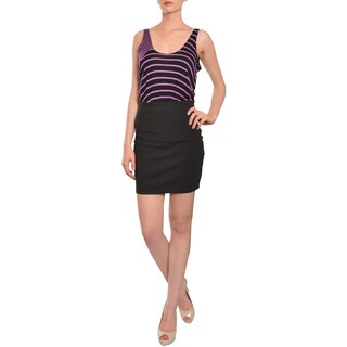 LaRok Women's Striped Fitted Cocktail Day Dress-Image