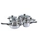 12-piece Heavy Gauge Stainless Steel Jumbo Cookware Set