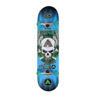 Airwalk Undone Series Skateboard- Blue Skull-Image