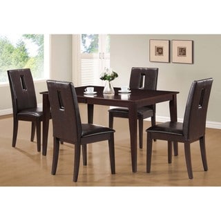 Baxton Studio Modern Wood H Bellar Dining Set-5PC