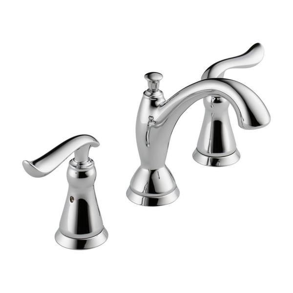 Delta Linden Double-handle Widespread Lavatory Faucet in Chrome