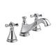 Delta Cassidy Double-handle Wide Spread Lavatory - Low Arc Spout with Metal Pop-Up in Chrome