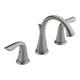 Delta Lahara Double-handle ADA-compliant Widespread Lavatory Faucet in Brilliance Stainless