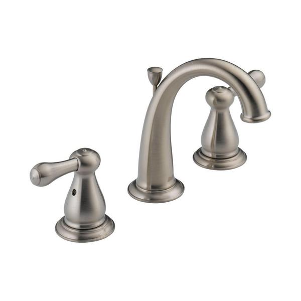 Delta Leland Double-handle Widespread Lavatory Faucet in Brilliance Stainless