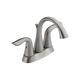 Delta Lahara Double-handle Centerset Lavatory Faucet in Brilliance Stainless