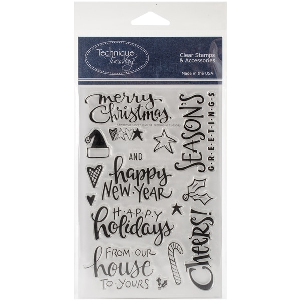 Technique Tuesday Clear Stamps 4"X6"-Christmas Cheer