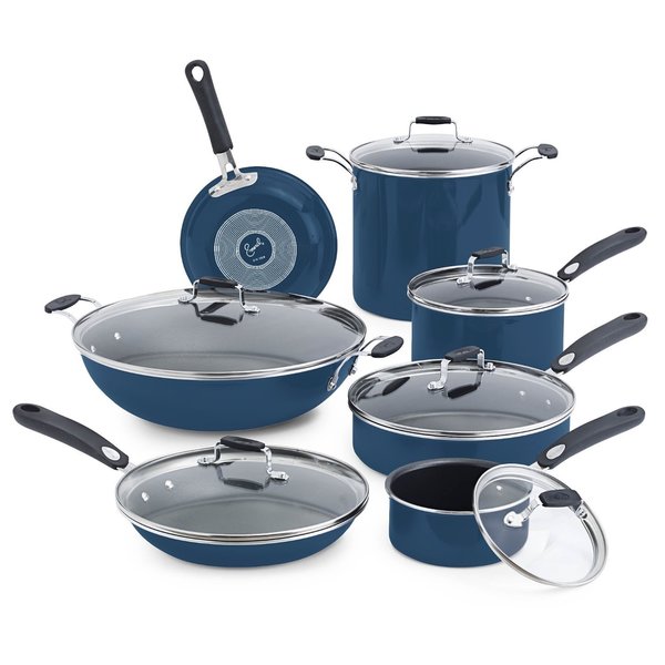 Emeril By All-Clad Hard Enamel Blue 13-piece Set - Overstock Shopping ...