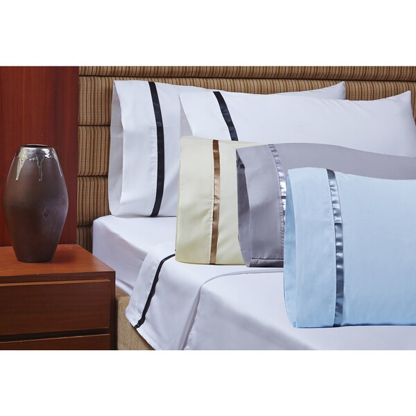 1000 Thread Count Egyptian Cotton Sheet Set with Sateen Band