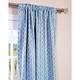 EFF Fret Sky Blue/ Teal Blackout Curtain Panel