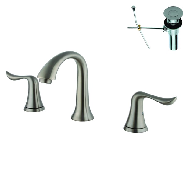 ... Chrome Bancroft Widespread Lavatory Faucet With Metal Lever Handles