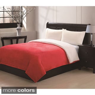 (>_<)  Milo Flannel-Sherpa Backed Blanket