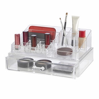 Richards Homewares Clear Acrylic Personal Organizer with XL Drawer-Image